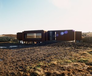 Container classrooms at Rainham Marshes, photo by Sue Barr, 2008