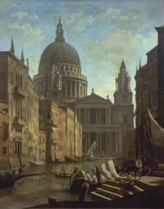 capriccio St Paul's and a Venetian Canal, William Marlow 1795